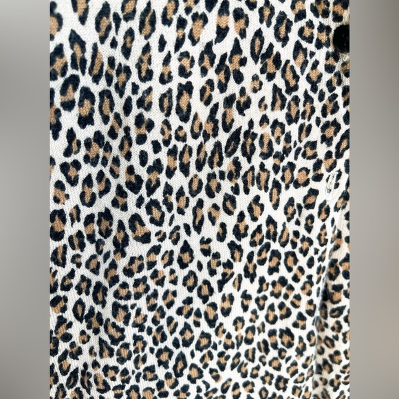 Vintage leopard cardigan button down size S - Picture 5 of 7